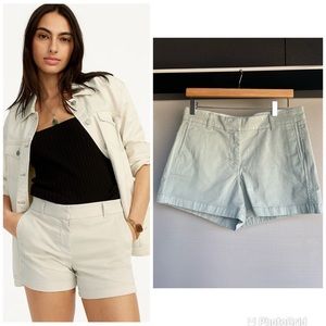 NWT J Crew 4” Stretch Chino Short in Sage Green Size 8